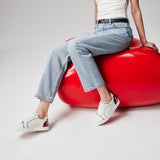 Calf leather, patent calf leather Psychic and nappa leathe