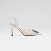 CAMELIA LACE SLING 90 WHITE