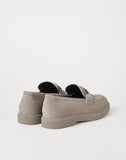 Suede penny loafers grey
