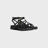 CLEA TRIOMPHE STRAPPY SANDAL IN CALFSKIN - VEGETAL TANNING