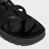 CLEA TRIOMPHE STRAPPY SANDAL IN CALFSKIN - VEGETAL TANNING