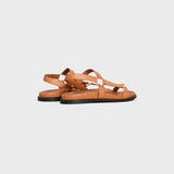MAUD SANDAL WITH TRIOMPHE IN CALFSKIN