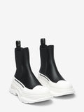 Women's Slick Chelsea Boot in Black/White