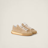 Bleached suede sneakers