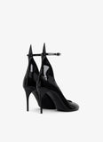 DECOLLETE PUMPS IN PATENT LEATHER BLACK