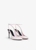 DECOLLETE SLINGBACKS IN PATENT CALFSKIN WHILE