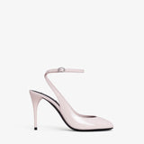 DECOLLETE SLINGBACKS IN PATENT CALFSKIN WHILE