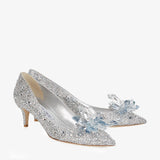 Allure Crystal Covered Pointy Toe Pumps