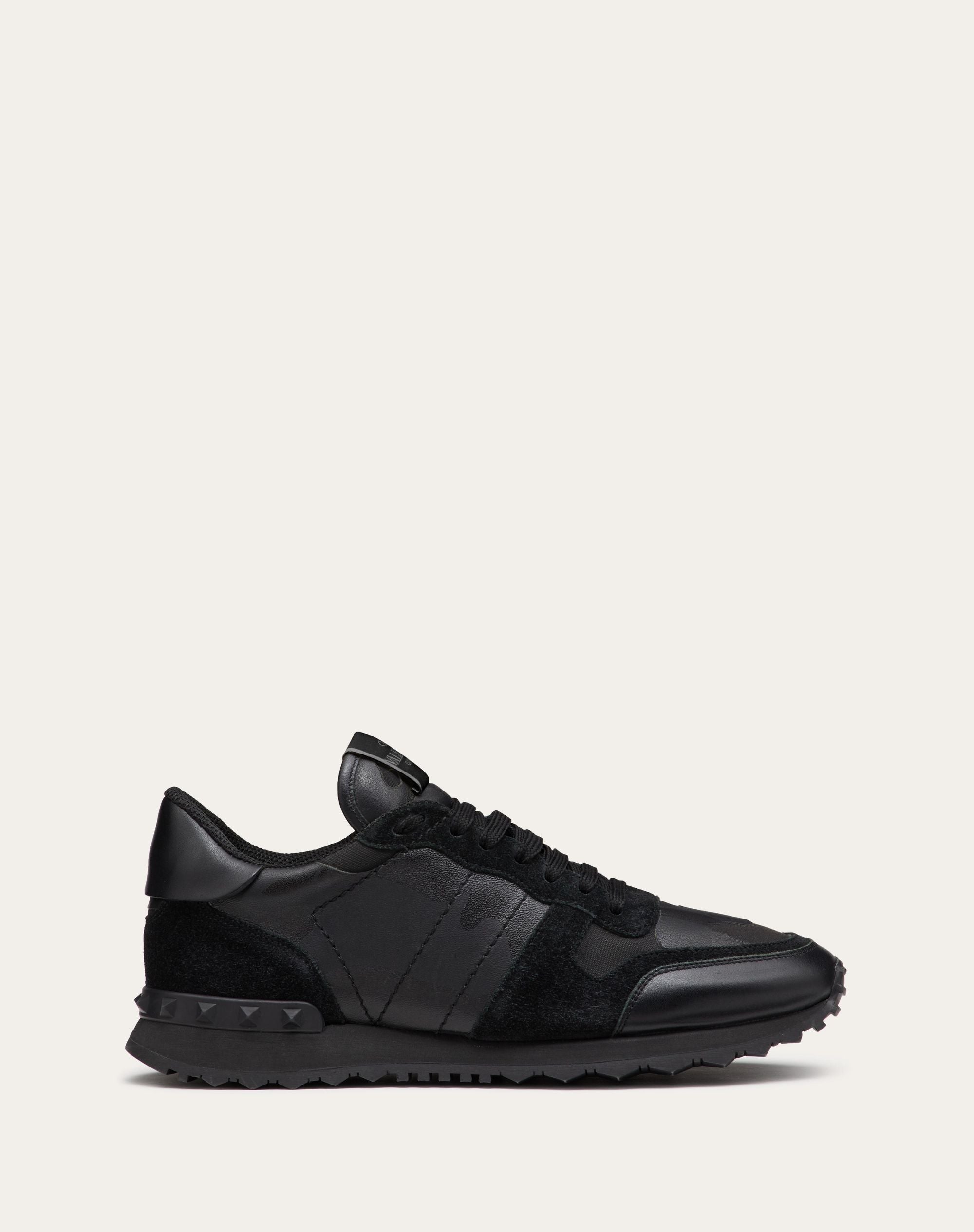 valentino CAMOUFLAGE NOIR ROCKRUNNER SNEAKER