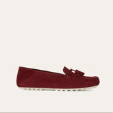 Dot Sole Walk Loafer red