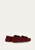 Dot Sole Walk Loafer red
