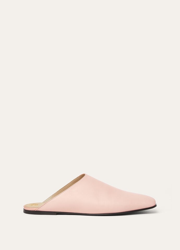 Loro piana Fluffy Pink Alba Flat Mule
