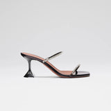 Gilda Glass Slipper 70 Black Pvc