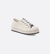 Walk'n' Platform Sneaker White Cotton