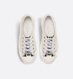 Walk'n' Platform Sneaker White Cotton