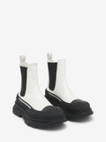 Women's Slick Chelsea Boot in White/Black