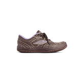 Women's Hamptons Medium Worn-out Sneaker in Brown/lilac
