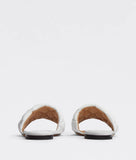 Padded Flat Sandal Optic white