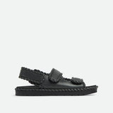 Jack Flat Sandal Ardoise black