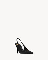 Saint Laurent babylone breteuil slingback pumps in smooth leather