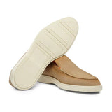 Men's beige suede loafer