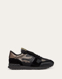 valentino ROCKRUNNER CAMOUFLAGE NOIR METALLIC SNEAKER