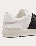 ROCKSTUD UNTITLED SNEAKER IN CALFSKIN LEATHER WITH TONAL STUDS WHITE