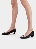 Belle Vivier Pumps in satin