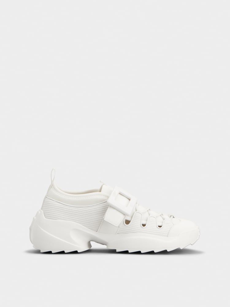 rogervivier Viv' on the Run Trekky Sneakers in fabric and leather