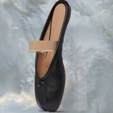Tabi elastic band mule black