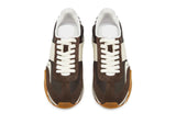 SUEDE TECHNICAL FABRIC SNEAKER BROWN/WHITE
