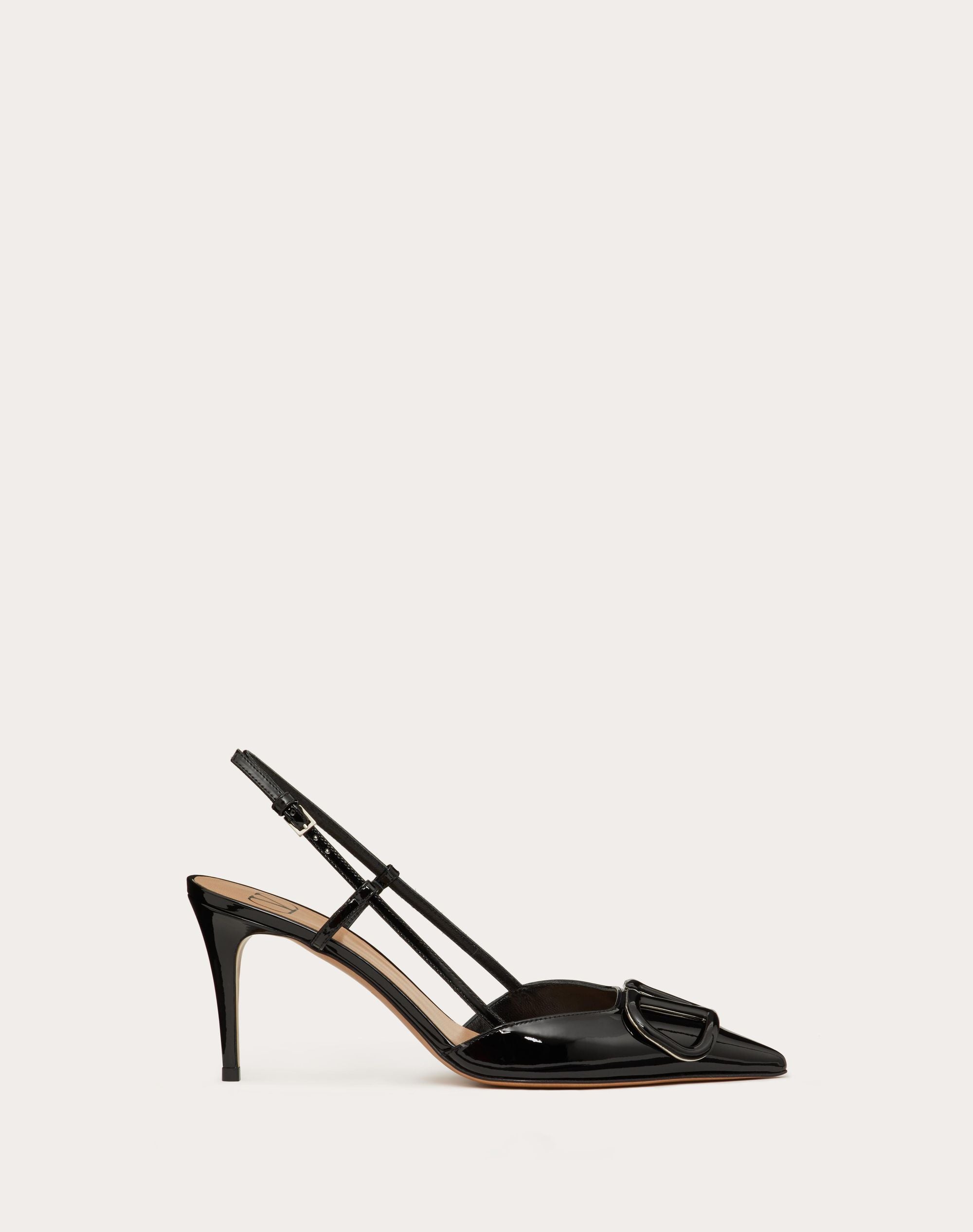 valentino VLOGO SIGNATURE PATENT LEATHER SLINGBACK PUMP