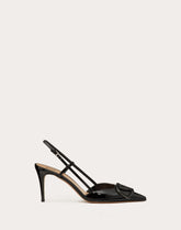 valentino VLOGO SIGNATURE PATENT LEATHER SLINGBACK PUMP
