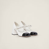 Patent leather pumps