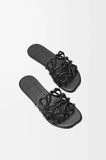 Soft cowhide leather Petal Anagram sandals