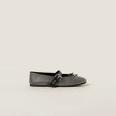 Calf leather ballerina flats
