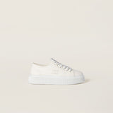 Denim sneakers with logo