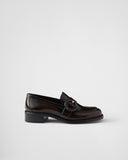 Brushed leather loafers