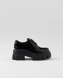 Monolith patent leather lace-up shoes