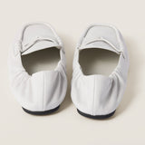 Ruches nappa leather loafers