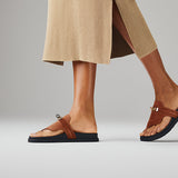 Empire sandal brun amourette