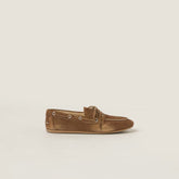Faded unlined suede loafers brown