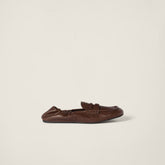 Ruches nappa leather loafers