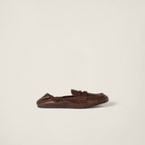 Ruches nappa leather loafers