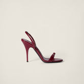 Patent leather sandals