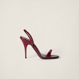 Patent leather sandals