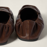 Ruches nappa leather loafers