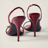 Patent leather sandals