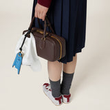 Plume nappa leather and suede sneakers white/red