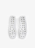 PERFO BALLET FLATS IN CALFSKIN WHITE